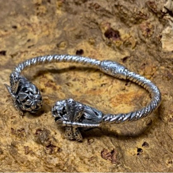 Sterling Silver Dragonfly Bracelet - Picture 2 of 2